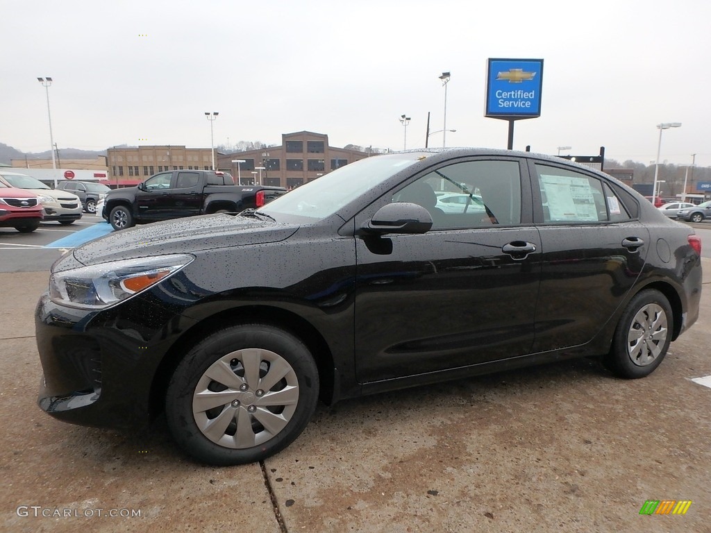 Aurora Black 2019 Kia Rio S Exterior Photo #130424558