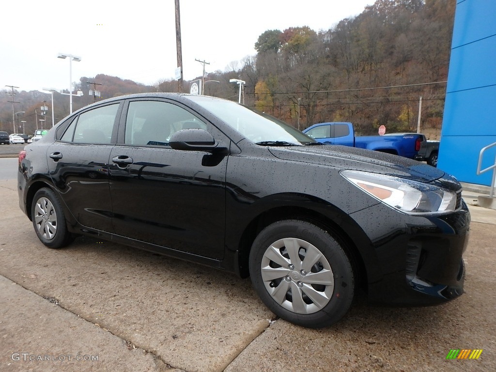 Aurora Black 2019 Kia Rio S Exterior Photo #130424618