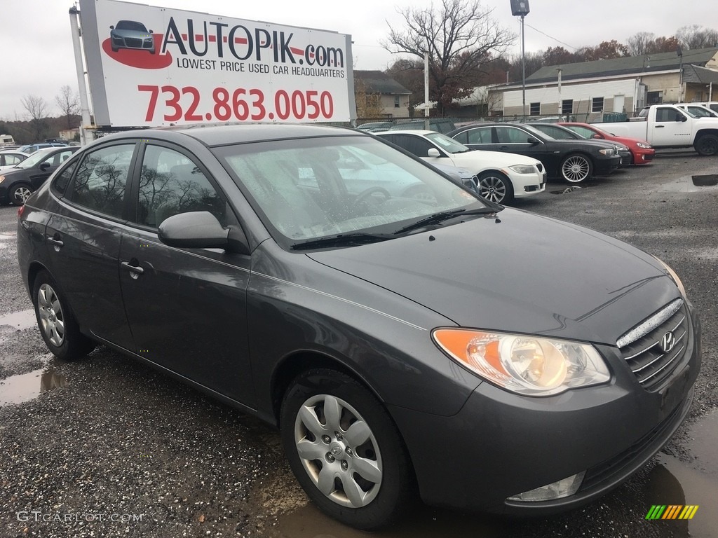 2009 Elantra GLS Sedan - Carbon Gray / Beige photo #7