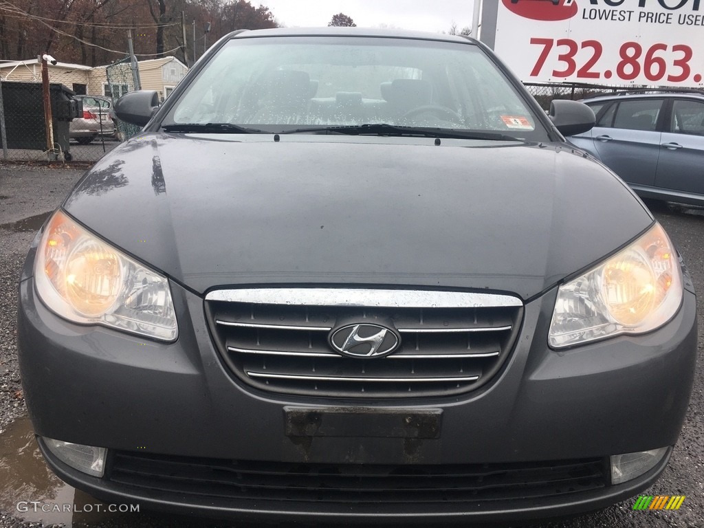 2009 Elantra GLS Sedan - Carbon Gray / Beige photo #8