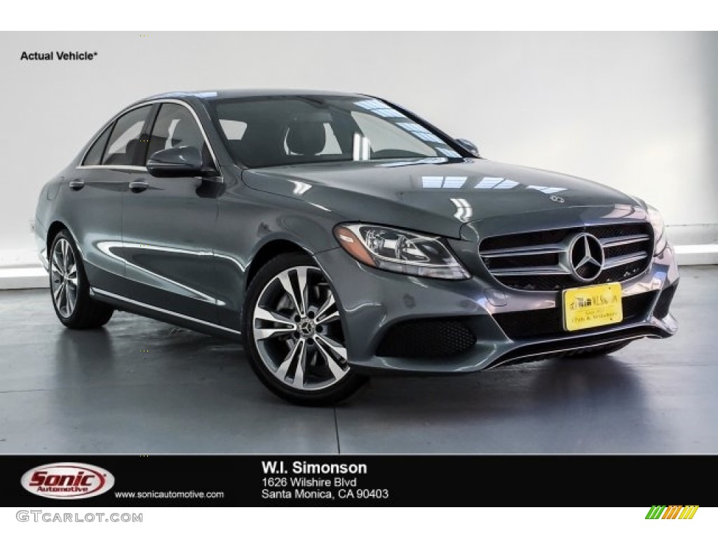 2018 C 300 Sedan - Selenite Grey Metallic / Black photo #1