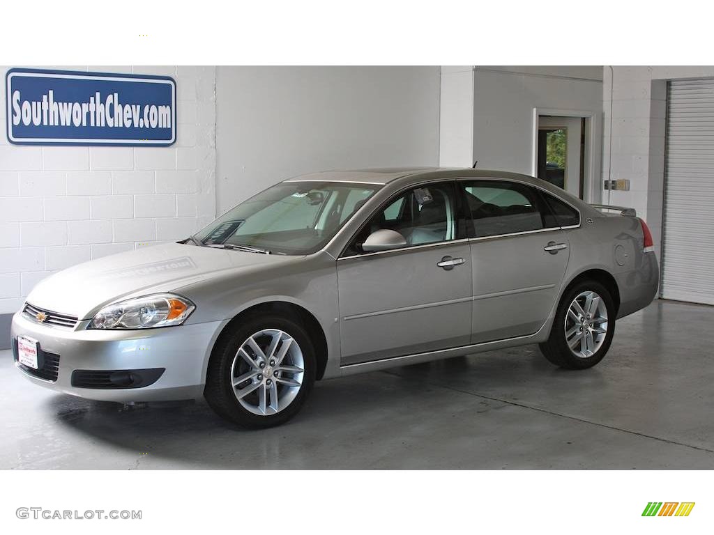 2008 Impala LTZ - Silverstone Metallic / Ebony Black photo #1