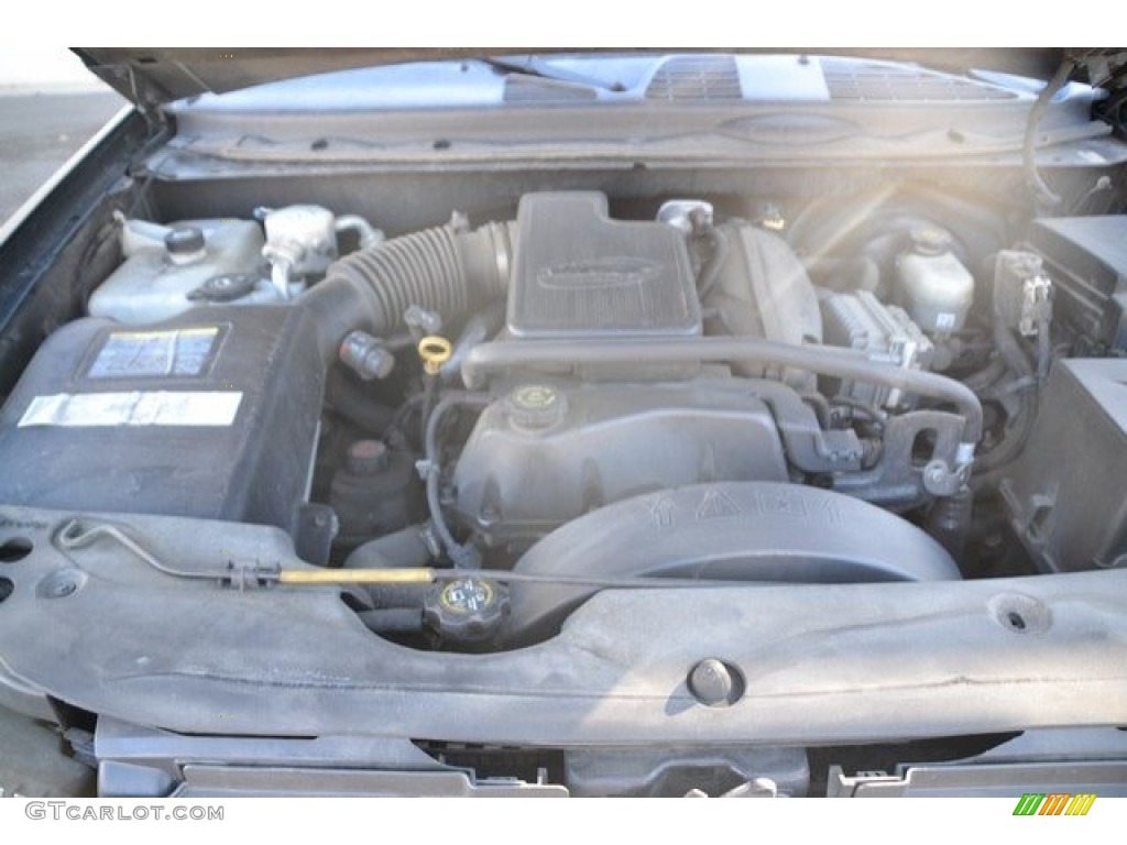 2002 TrailBlazer LTZ 4x4 - Onyx Black / Dark Pewter photo #9