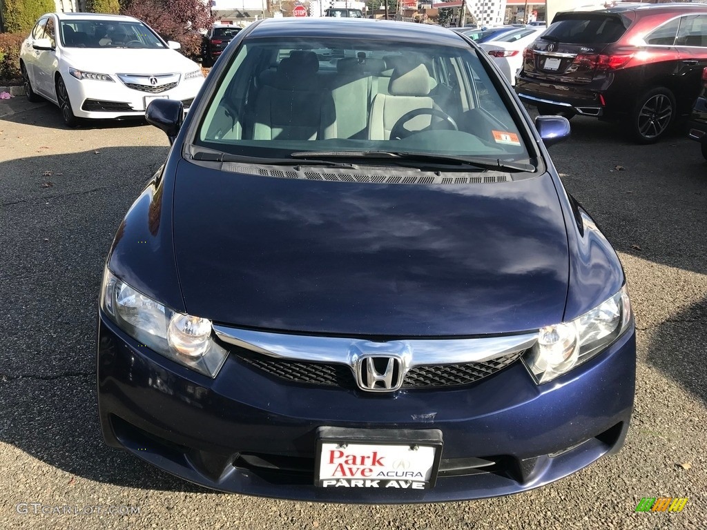 2011 Civic LX Sedan - Royal Blue Pearl / Gray photo #2