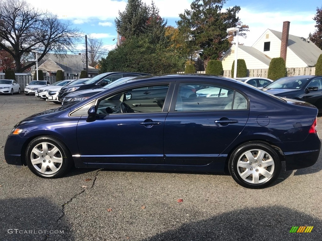 2011 Civic LX Sedan - Royal Blue Pearl / Gray photo #28