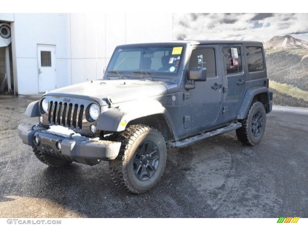 2016 Wrangler Unlimited Willys Wheeler 4x4 - Rhino / Black photo #2