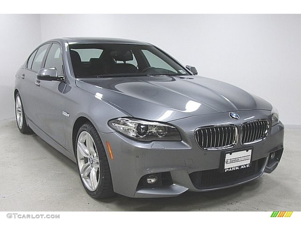 2016 5 Series 535i xDrive Sedan - Space Grey Metallic / Mocha photo #5