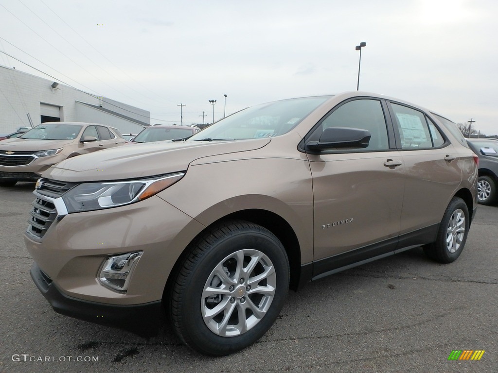 2019 Equinox LS - Sandy Ridge Metallic / Medium Ash Gray photo #1