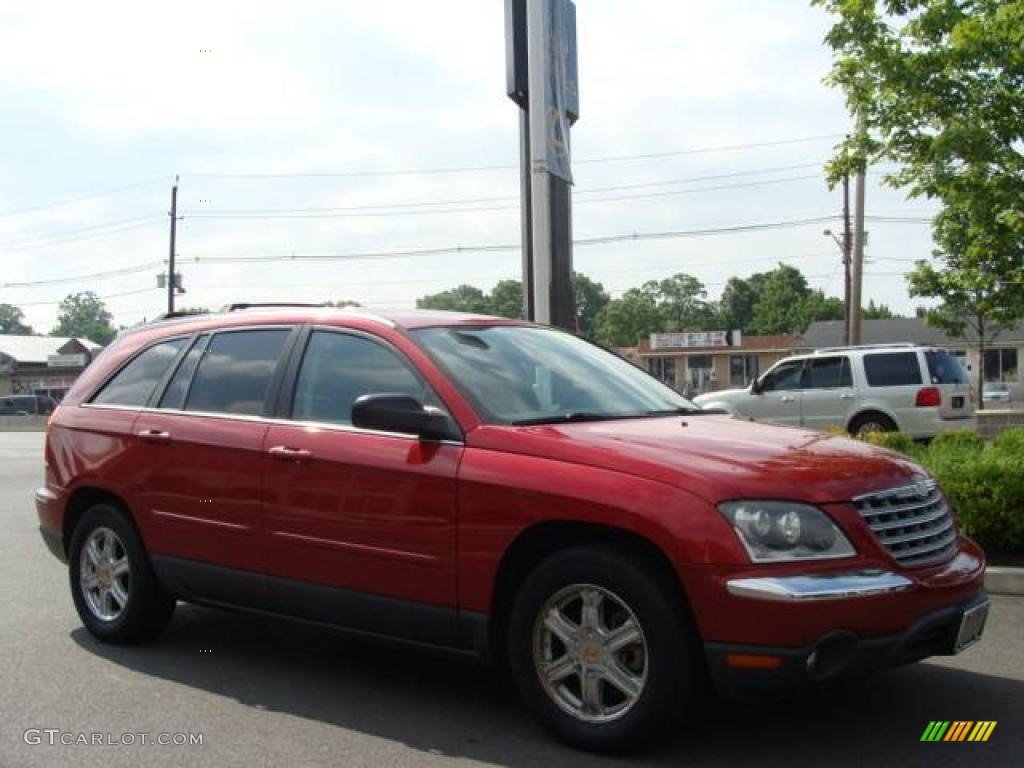 2004 Pacifica AWD - Inferno Red Pearl / Dark Slate Gray photo #3
