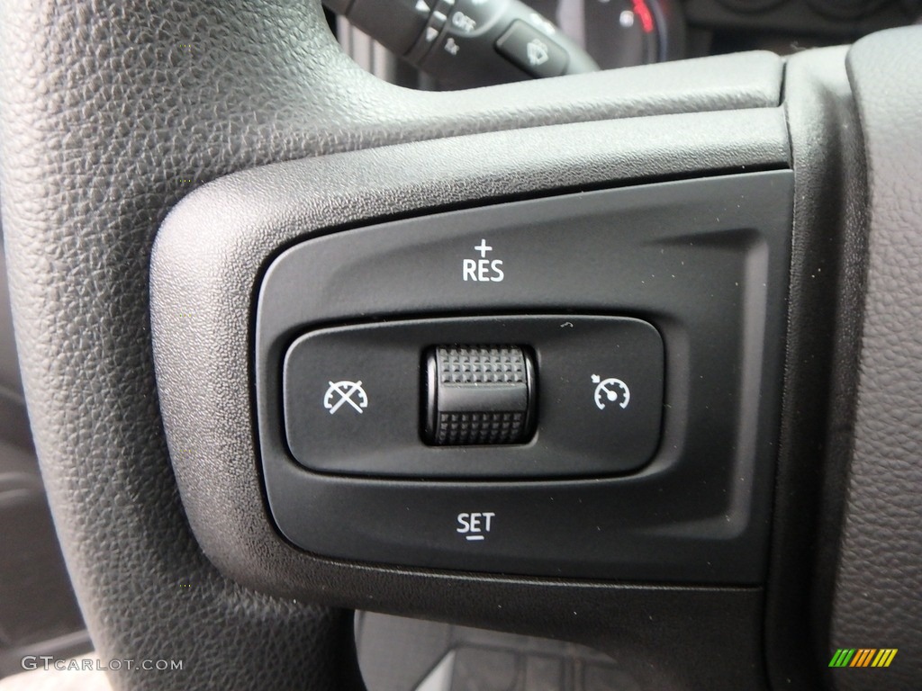 2019 Chevrolet Silverado 1500 Custom Z71 Trail Boss Double Cab 4WD Jet Black Steering Wheel Photo #130437469