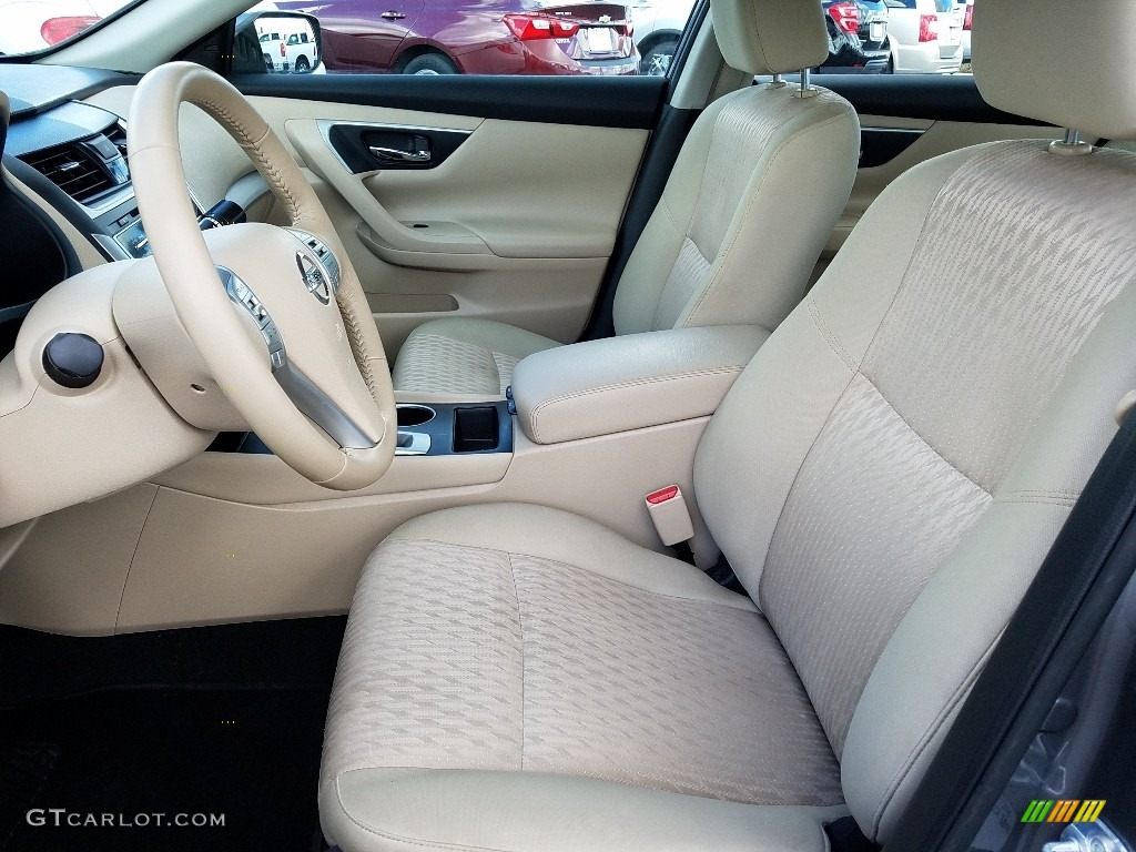 2017 Altima 2.5 SV - Gun Metallic / Beige photo #9