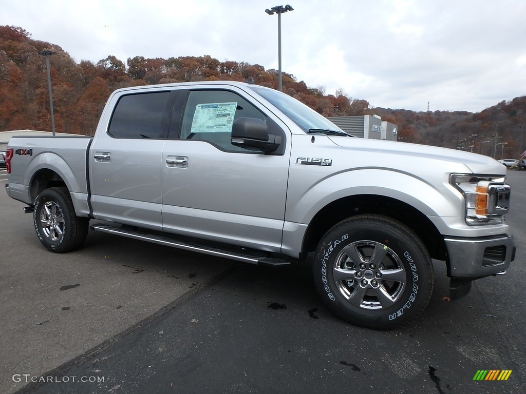 Ingot Silver 2019 Ford F150 XLT SuperCrew 4x4 Exterior Photo #130438768