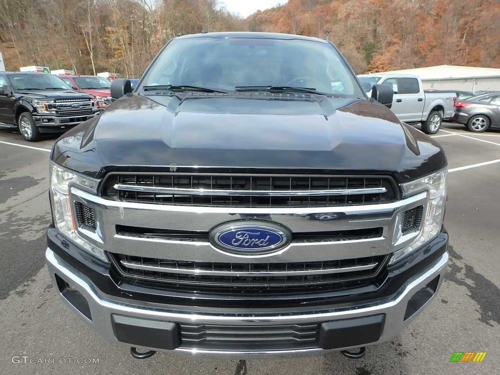 2018 F150 XLT SuperCab 4x4 - Shadow Black / Earth Gray photo #3