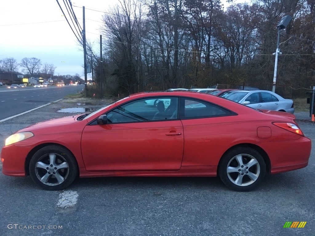 2004 Solara SE V6 Coupe - Absolutely Red / Dark Stone Gray photo #2