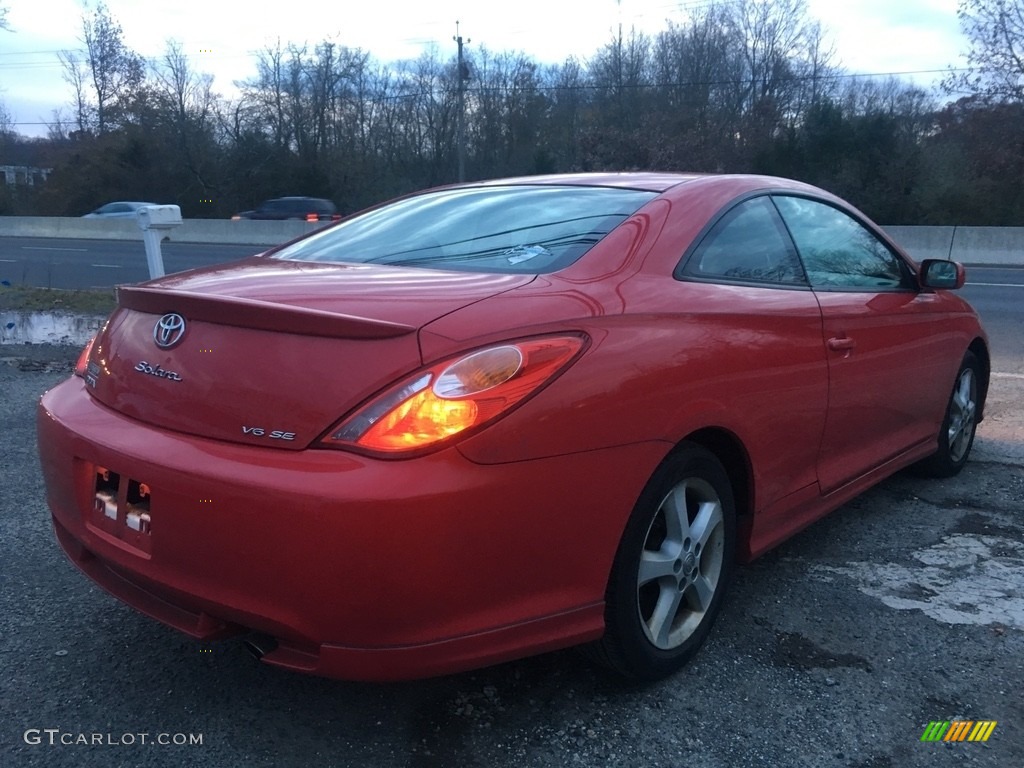 2004 Solara SE V6 Coupe - Absolutely Red / Dark Stone Gray photo #5