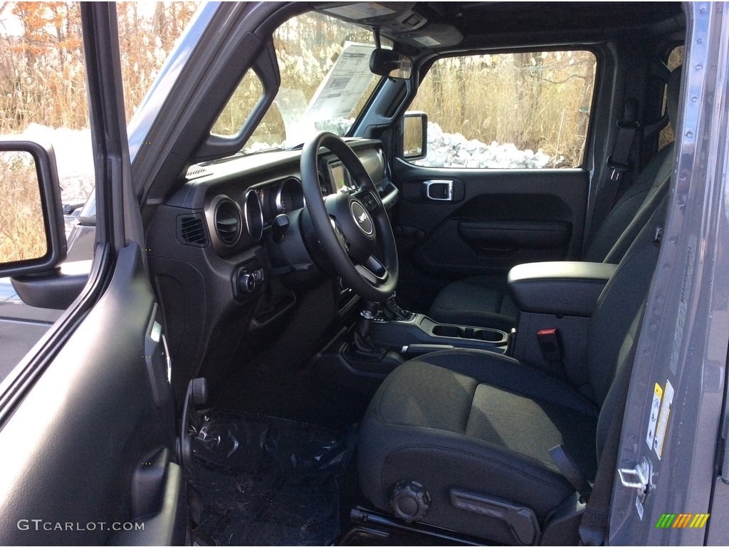Black Interior 2019 Jeep Wrangler Unlimited Sport 4x4 Photo #130441690