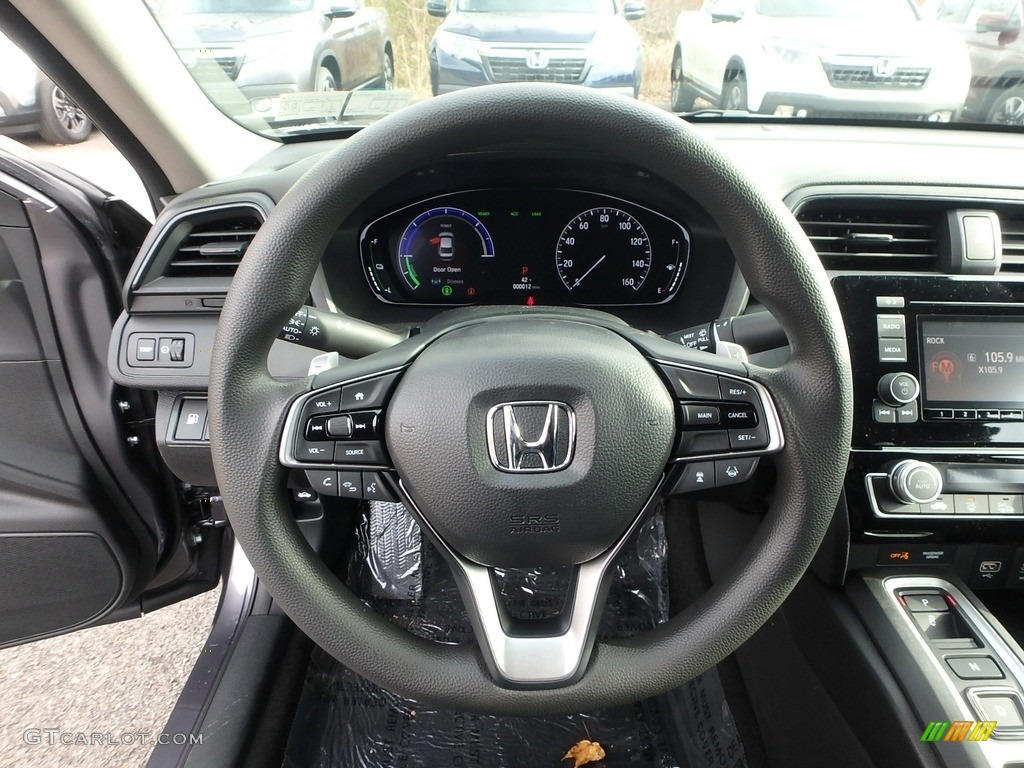 2019 Honda Insight LX Black Steering Wheel Photo #130442815