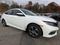 Platinum White Pearl 2019 Honda Civic LX Sedan Exterior