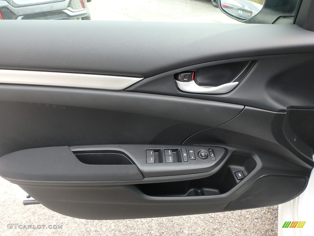 2019 Honda Civic LX Sedan Black Door Panel Photo #130443094