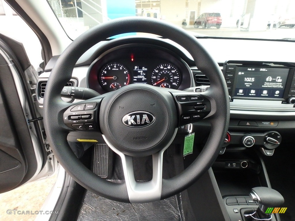 2019 Kia Rio S Black Steering Wheel Photo #130443484