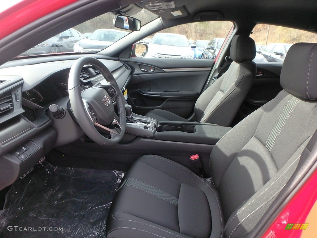 Black Interior 2019 Honda Civic Sport Hatchback Photo #130444042