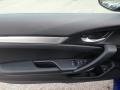 Black 2019 Honda Civic Sport Coupe Door Panel