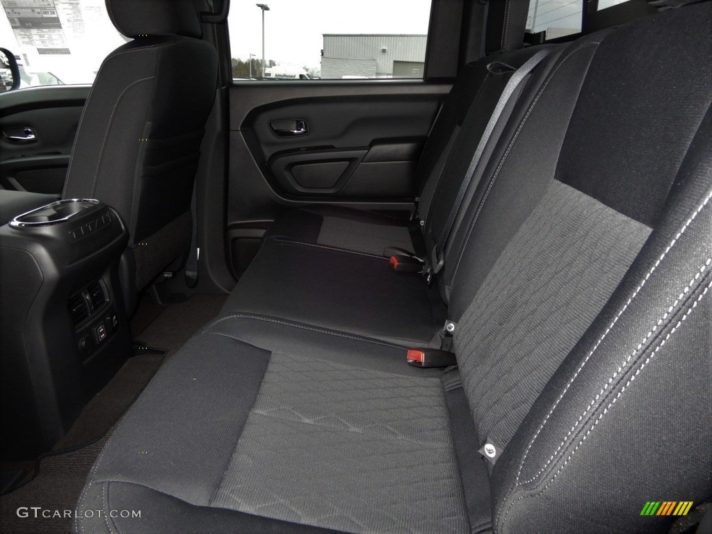 2019 Nissan Titan Midnight Edition Crew Cab 4x4 Rear Seat Photo #130448558