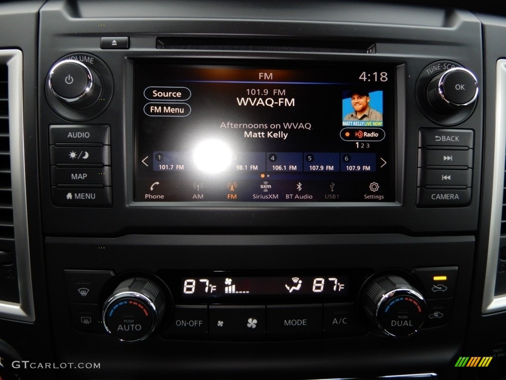 2019 Nissan Titan Midnight Edition Crew Cab 4x4 Controls Photo #130448756