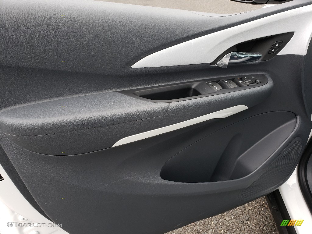 2019 Chevrolet Bolt EV LT Dark Galvanized/­Sky Cool Gray Door Panel Photo #130451702