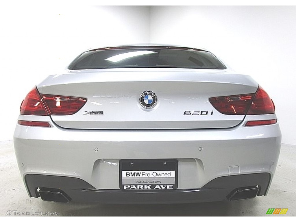 2019 6 Series 650i xDrive Gran Coupe - Glacier Silver Metallic / Vermilion Red photo #3