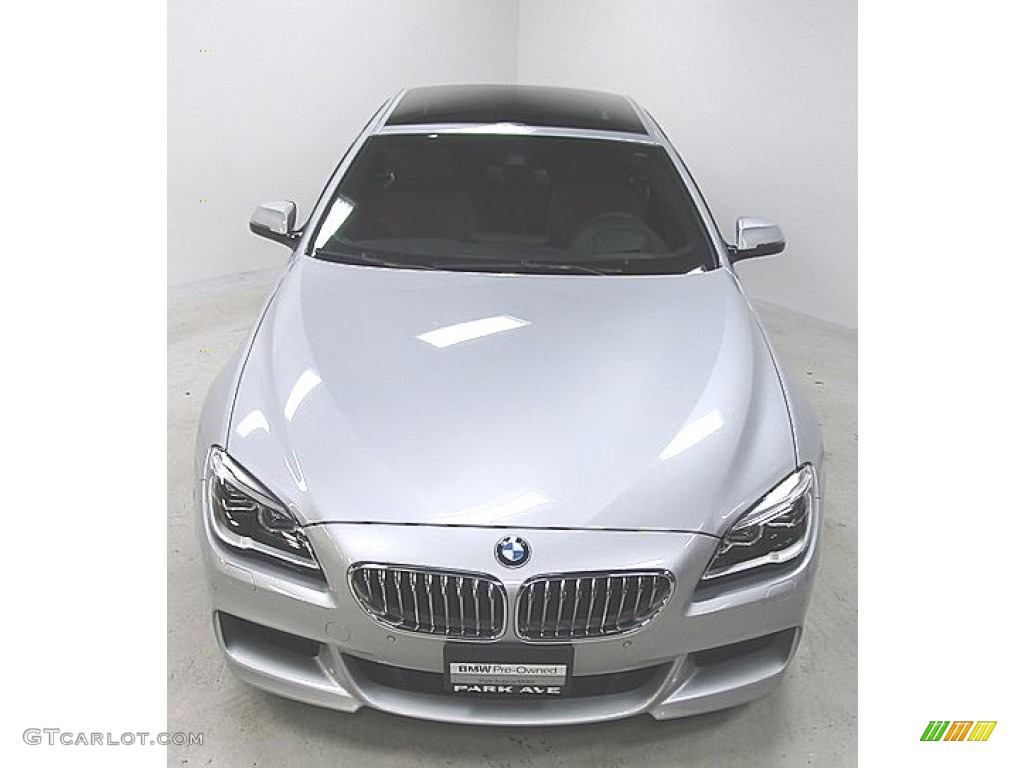 2019 6 Series 650i xDrive Gran Coupe - Glacier Silver Metallic / Vermilion Red photo #6