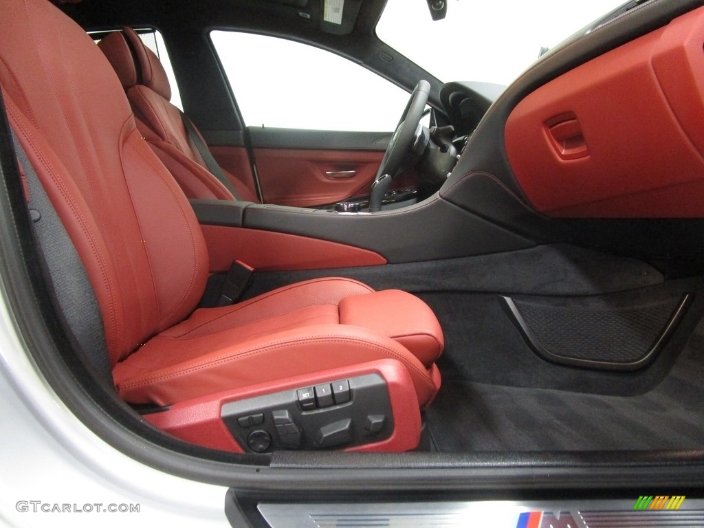 2019 6 Series 650i xDrive Gran Coupe - Glacier Silver Metallic / Vermilion Red photo #16
