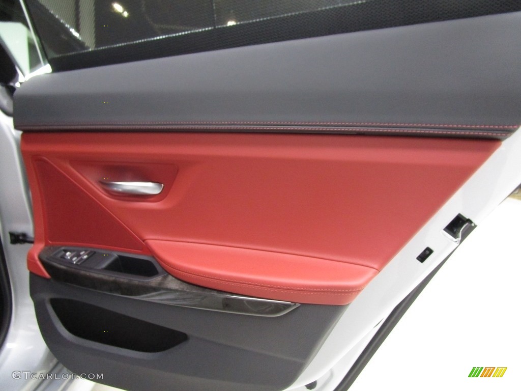 2019 6 Series 650i xDrive Gran Coupe - Glacier Silver Metallic / Vermilion Red photo #17
