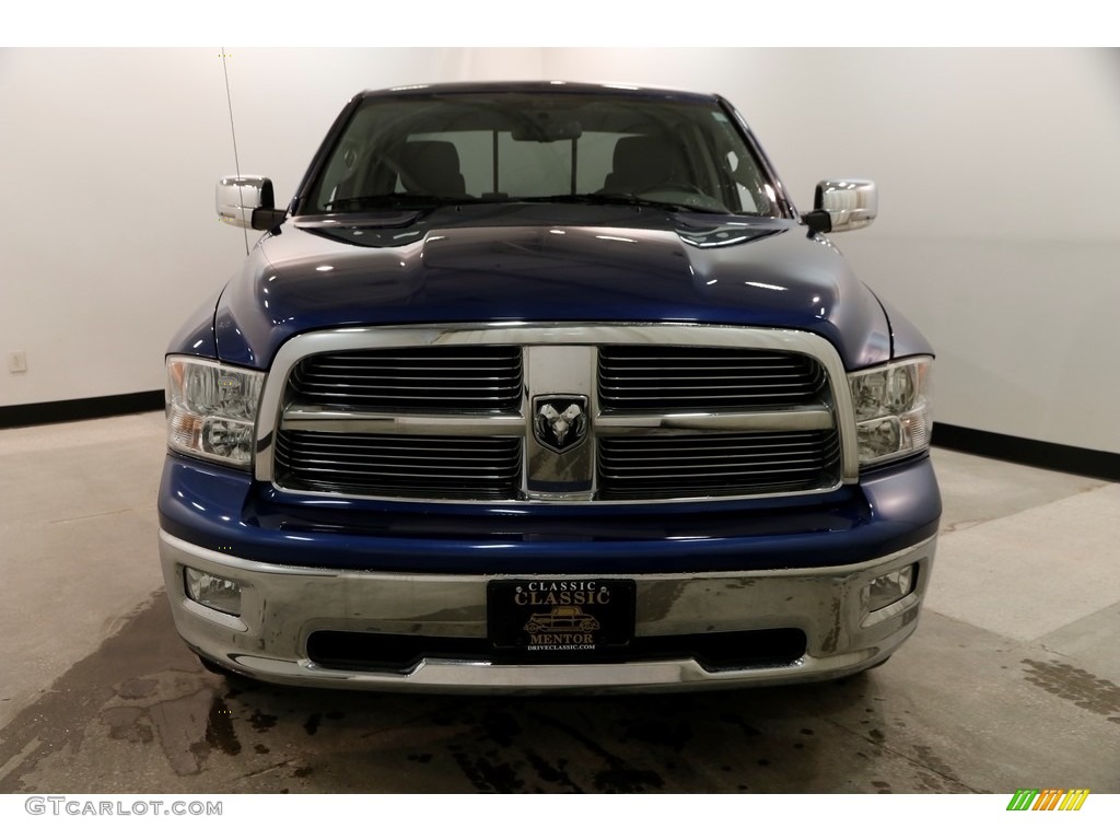 2010 Ram 1500 Big Horn Quad Cab 4x4 - Deep Water Blue Pearl / Dark Slate/Medium Graystone photo #2