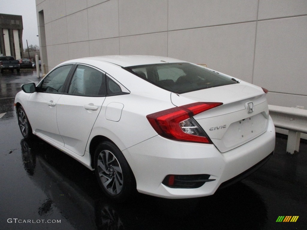 2016 Civic EX Sedan - White Orchid Pearl / Black photo #3