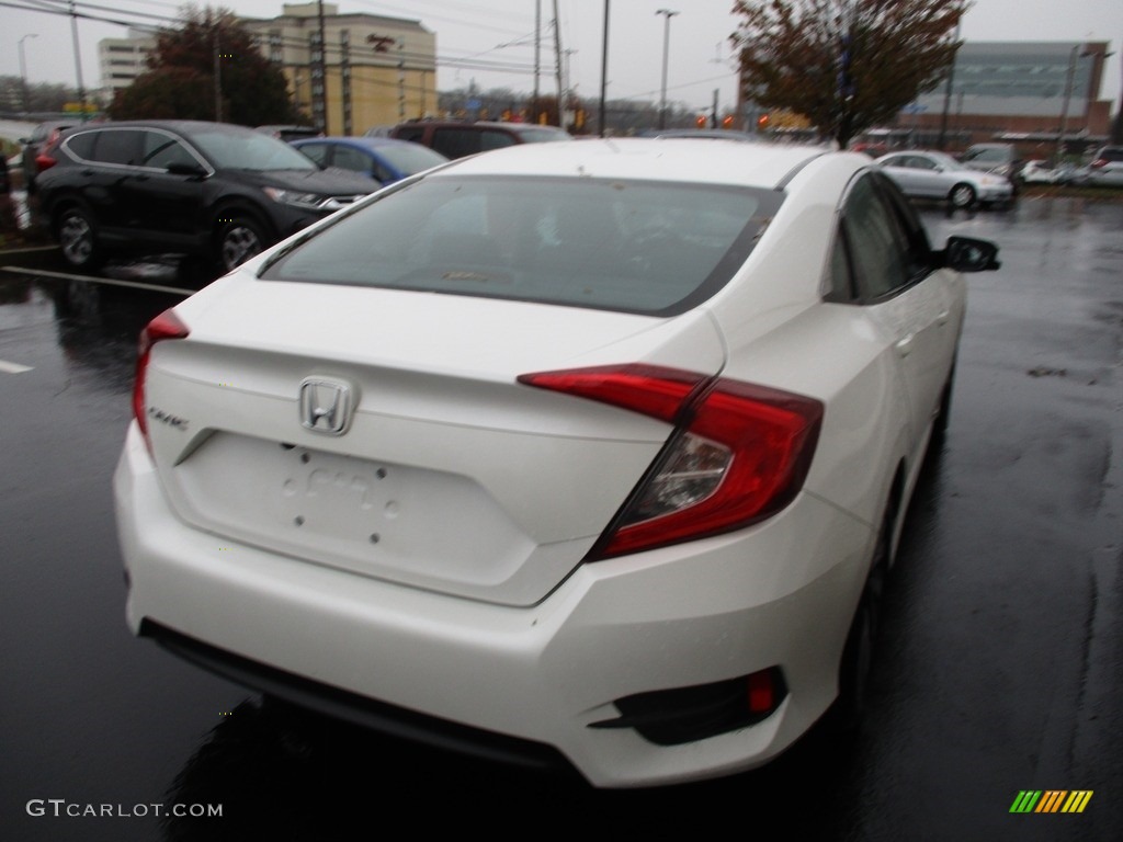 2016 Civic EX Sedan - White Orchid Pearl / Black photo #5