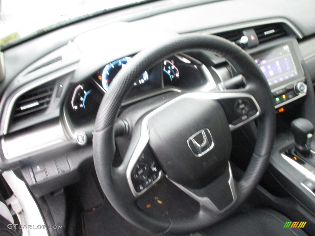2016 Civic EX Sedan - White Orchid Pearl / Black photo #14