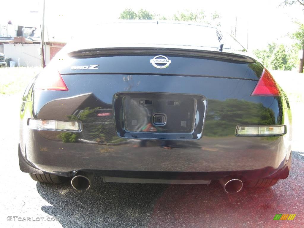 2004 350Z Touring Coupe - Super Black / Charcoal photo #7