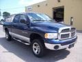 2002 Patriot Blue Pearlcoat Dodge Ram 1500 SLT Quad Cab 4x4  photo #11