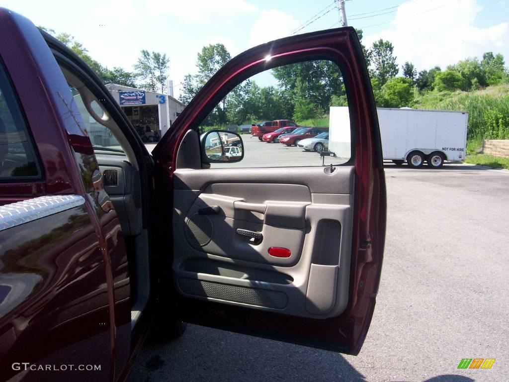 2002 Ram 1500 ST Regular Cab - Dark Garnet Red Pearlcoat / Dark Slate Gray photo #17
