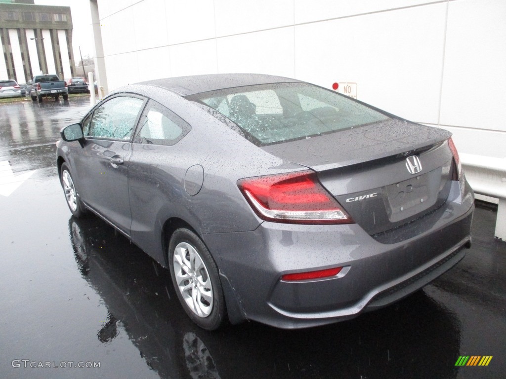 2015 Civic LX Coupe - Modern Steel Metallic / Black photo #3