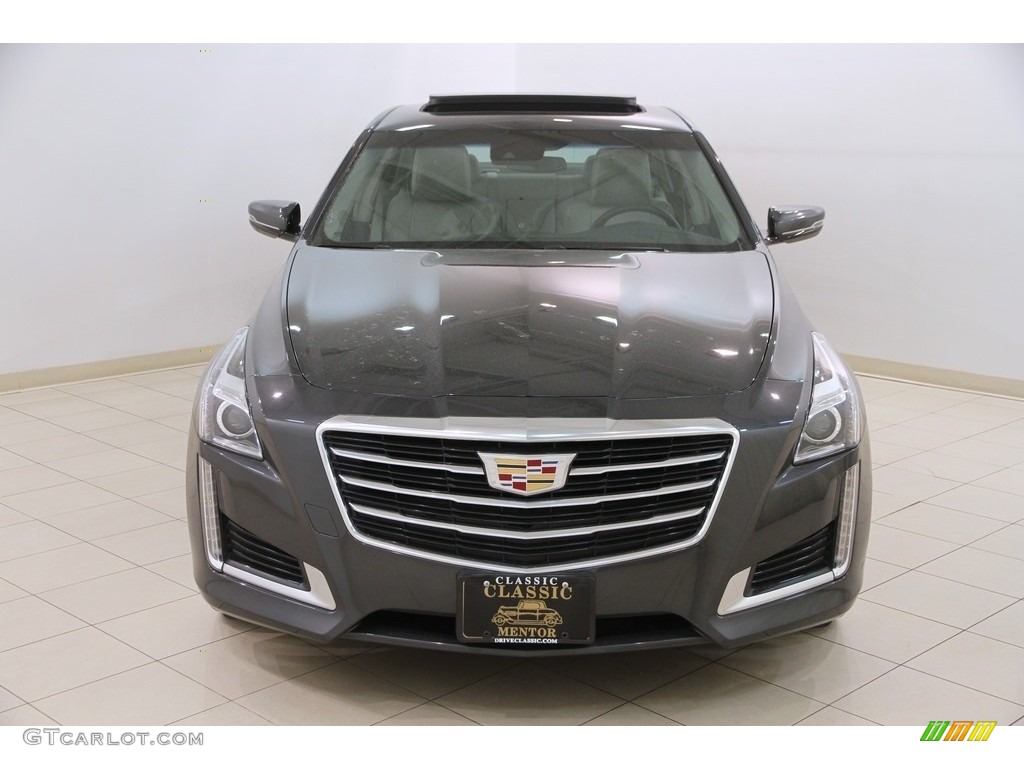 2016 CTS 2.0T Luxury AWD Sedan - Phantom Gray Metallic / Light Platinum/Jet Black photo #2