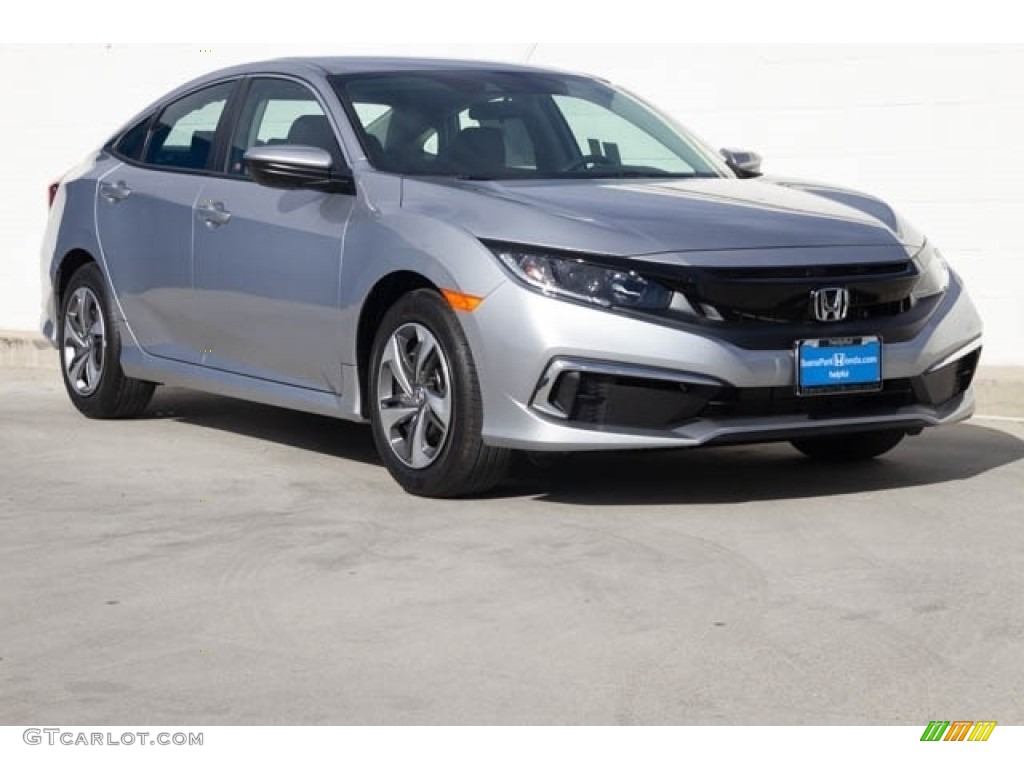 Lunar Silver Metallic 2019 Honda Civic LX Sedan Exterior Photo #130460405