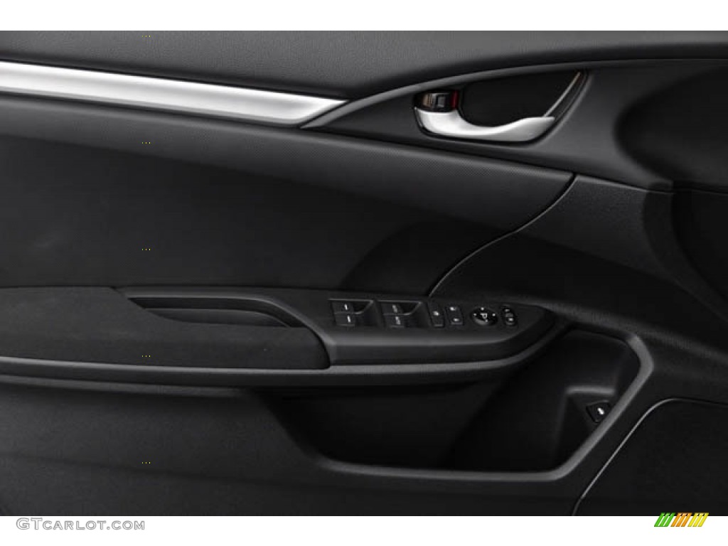 2019 Honda Civic LX Sedan Black Door Panel Photo #130460768