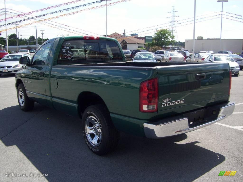 2004 Ram 1500 ST Regular Cab - Timberline Green Pearl Coat / Dark Slate Gray photo #3