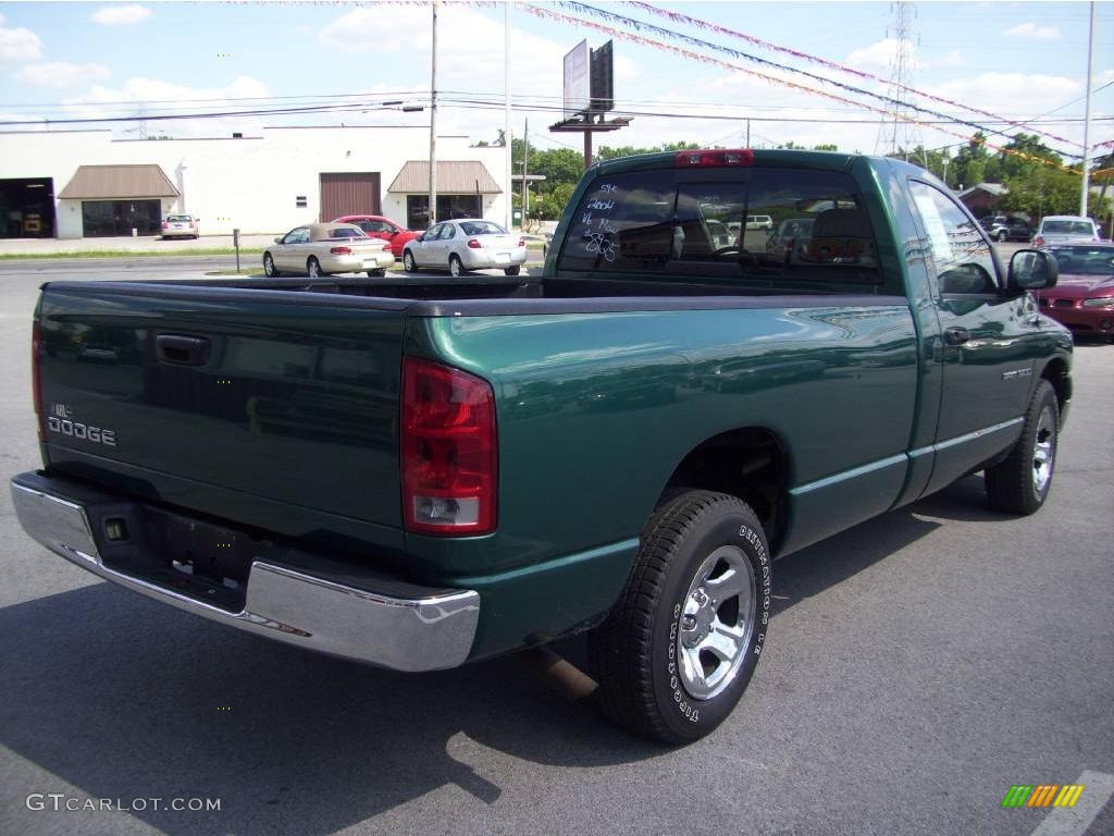 2004 Ram 1500 ST Regular Cab - Timberline Green Pearl Coat / Dark Slate Gray photo #6