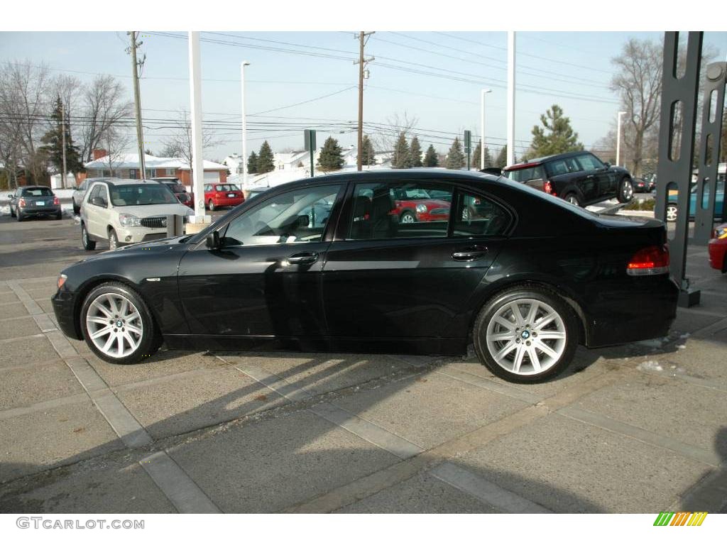2006 7 Series 750Li Sedan - Black Sapphire Metallic / Black Nasca Leather photo #5