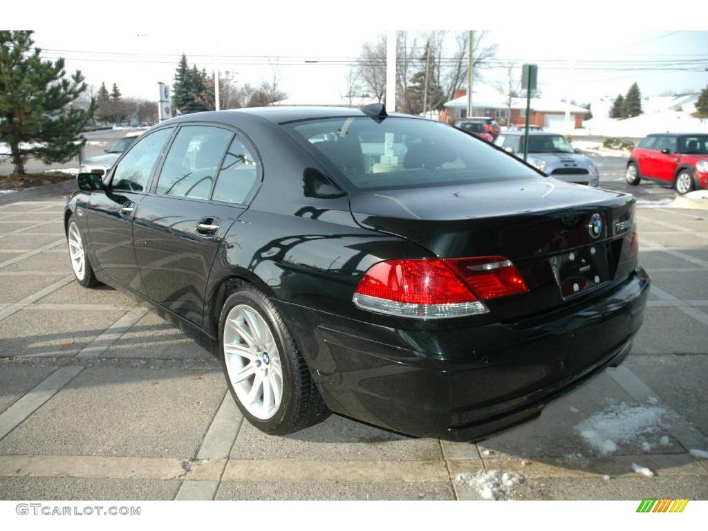 2006 7 Series 750Li Sedan - Black Sapphire Metallic / Black Nasca Leather photo #6