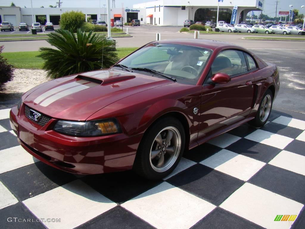 2004 Mustang GT Coupe - 40th Anniversary Crimson Red Metallic / Medium Parchment photo #1