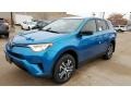 2018 Electric Storm Blue Toyota RAV4 LE  photo #1